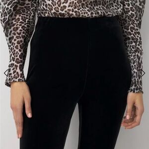 White House Black Market The Legging Instantly Slimming Velvet Black Leggings